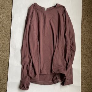 Lululemon Runderful Long Sleeve Rulu Mauve Sz 12